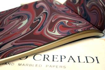 Limited edition marbled papers artwork by Renato Crepaldi