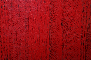 Die Technik des Walzendrucks wurde oft zur Imitation verschiedener Materialien – in diesem Fall von Holzmaserungen – genutzt.